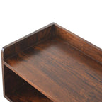 Banc de rangement pour chaussures, style nordique, en noyer, une place