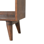 Banc de rangement pour chaussures, style nordique, en noyer, une place