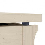 Table basse à plateau relevable avec rangement, blanc antique / gris Cape Cod, simple